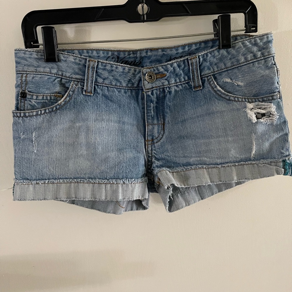 Vans Distressed Loose Fit Jean Shorts - Size 3